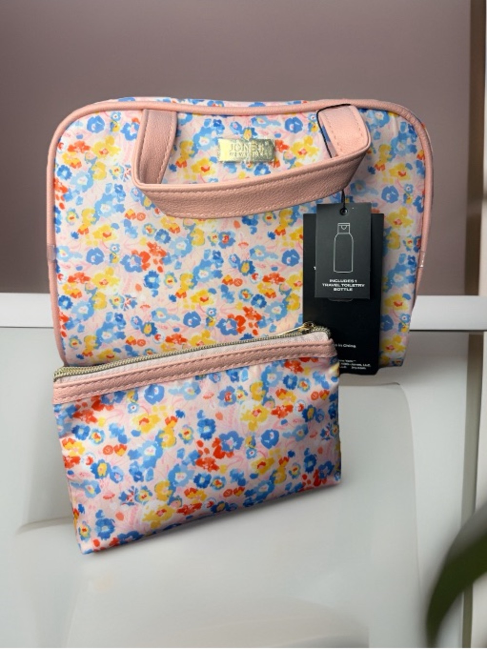 Jones New York travel cosmetic bag set